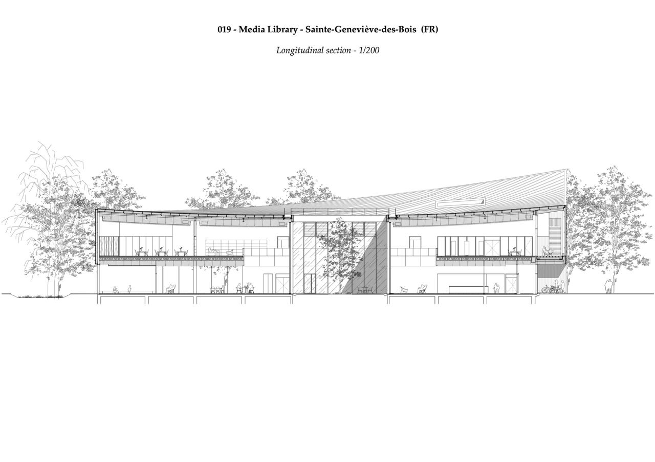 BIM建筑|Sainte-Geneviève- des-Bois 媒体图书馆 / archi5 + Calmm architecture BIM建筑|Sainte-Geneviève- des-Bois 媒体图书馆 / archi5 + Calmm architecture