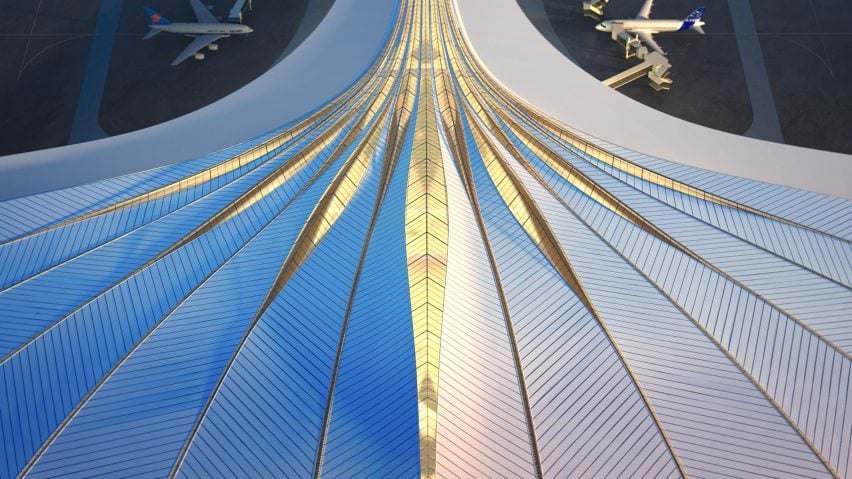 BIM建筑|MAD为长春机场设计羽毛状航站楼 BIM建筑|MAD为长春机场设计羽毛状航站楼