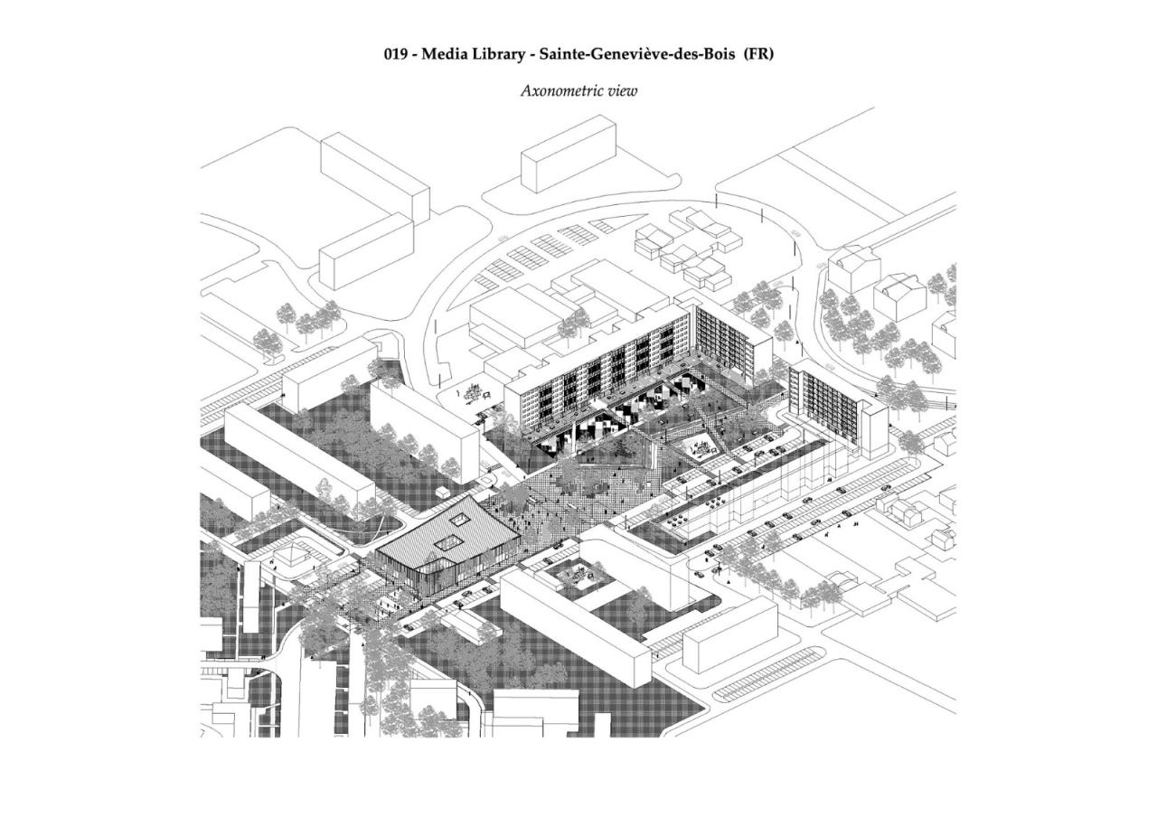 BIM建筑|Sainte-Geneviève- des-Bois 媒体图书馆 / archi5 + Calmm architecture BIM建筑|Sainte-Geneviève- des-Bois 媒体图书馆 / archi5 + Calmm architecture