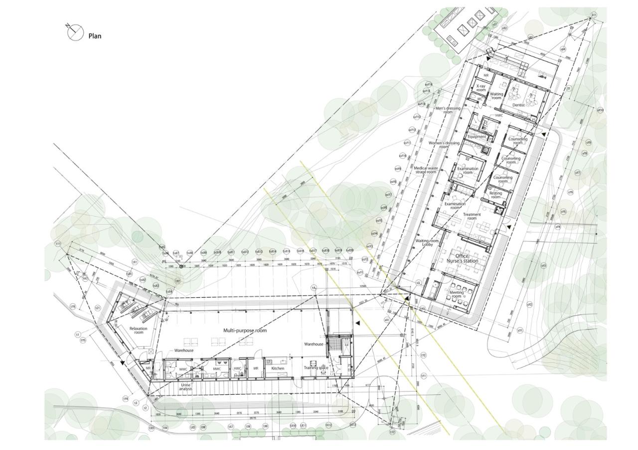 BIM建筑|KANEKA 健康中心 / 隈研吾建筑都市设计事务所+大成建设 BIM建筑|KANEKA 健康中心 / 隈研吾建筑都市设计事务所+大成建设