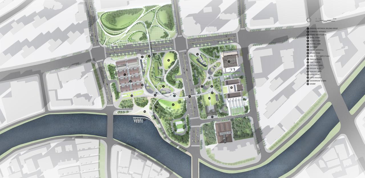 BIM建筑|上海苏河湾万象天地景观设计 / Lab D+H BIM建筑|上海苏河湾万象天地景观设计 / Lab D+H