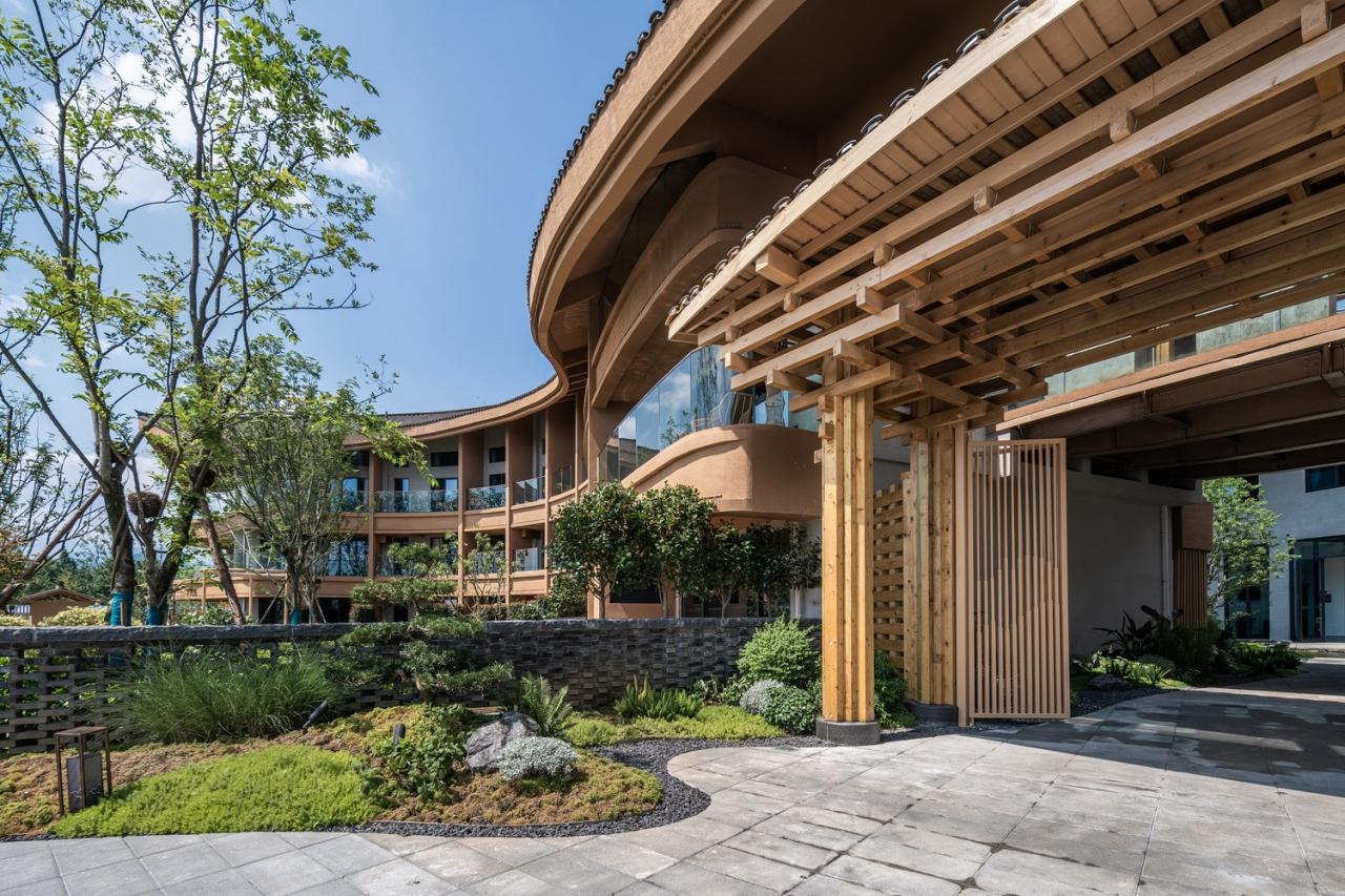 BIM建筑|川西建筑与道教文化的融合/“青城•朴舍亲子度假酒店”荣获2023金熊猫天府创意设计奖 BIM建筑|川西建筑与道教文化的融合/“青城•朴舍亲子度假酒店”荣获2023金熊猫天府创意设计奖