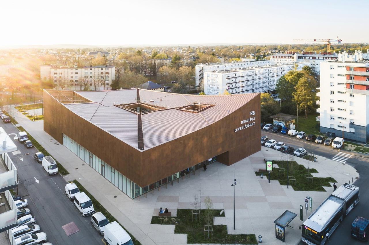 BIM建筑|Sainte-Geneviève- des-Bois 媒体图书馆 / archi5 + Calmm architecture BIM建筑|Sainte-Geneviève- des-Bois 媒体图书馆 / archi5 + Calmm architecture