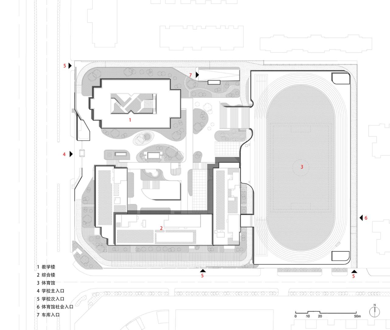 BIM建筑|西安高新第一中学(高中部)改扩建 / 中国建筑西北设计研究院 屈培青工作室 BIM建筑|西安高新第一中学(高中部)改扩建 / 中国建筑西北设计研究院 屈培青工作室
