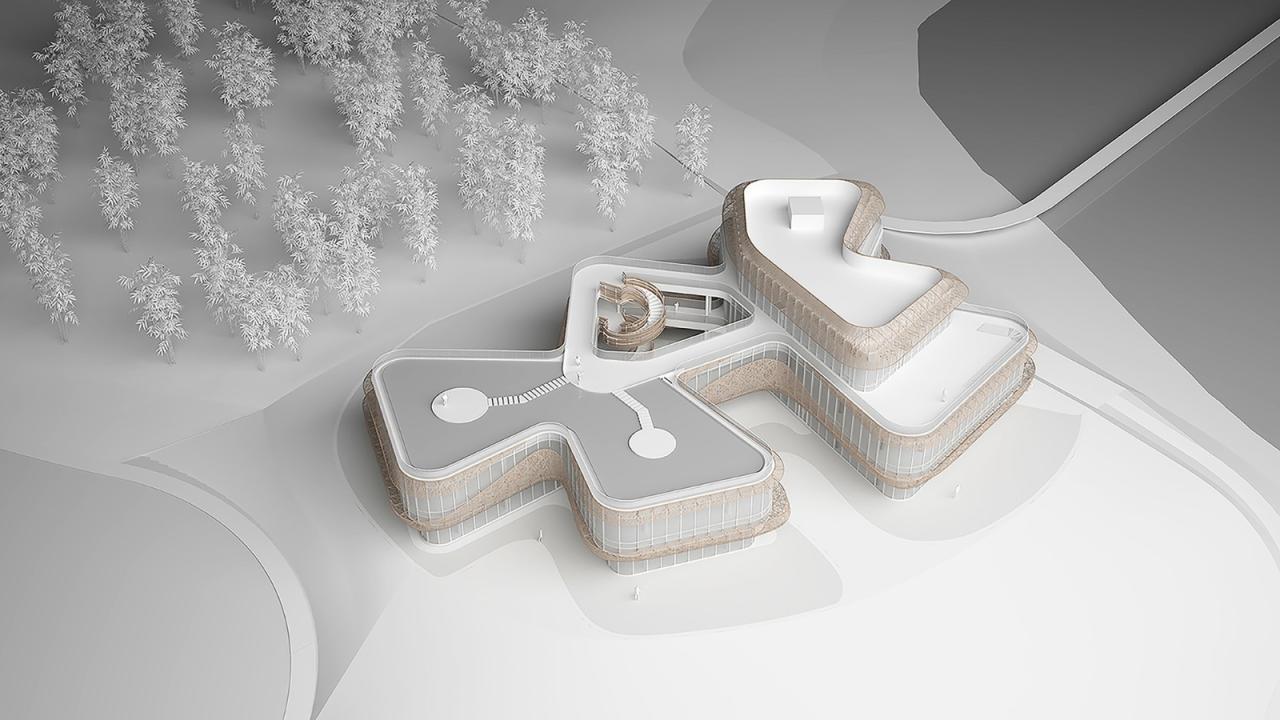 BIM建筑|白鹤湖游客中心 / 建识设计 BIM建筑|白鹤湖游客中心 / 建识设计