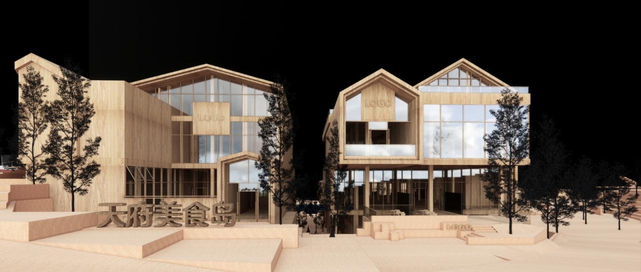 BIM建筑|成都天府麓湖美食岛二期 / 四周建筑 BIM建筑|成都天府麓湖美食岛二期 / 四周建筑