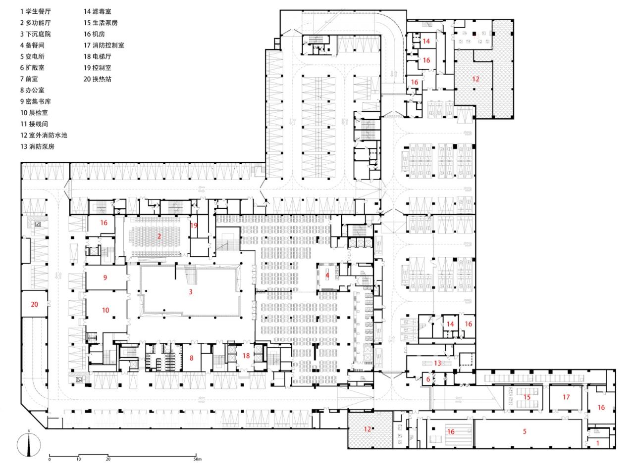 BIM建筑|西安高新第一中学(高中部)改扩建 / 中国建筑西北设计研究院 屈培青工作室 BIM建筑|西安高新第一中学(高中部)改扩建 / 中国建筑西北设计研究院 屈培青工作室