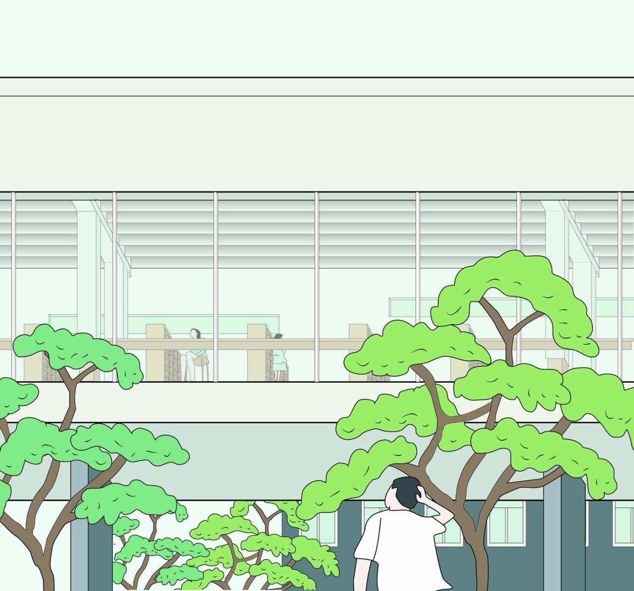 BIM建筑|宁波市古林职业高级中学:少年的无限剧本 / ARCHIS(如是)建筑设计事务所 BIM建筑|宁波市古林职业高级中学:少年的无限剧本 / ARCHIS(如是)建筑设计事务所