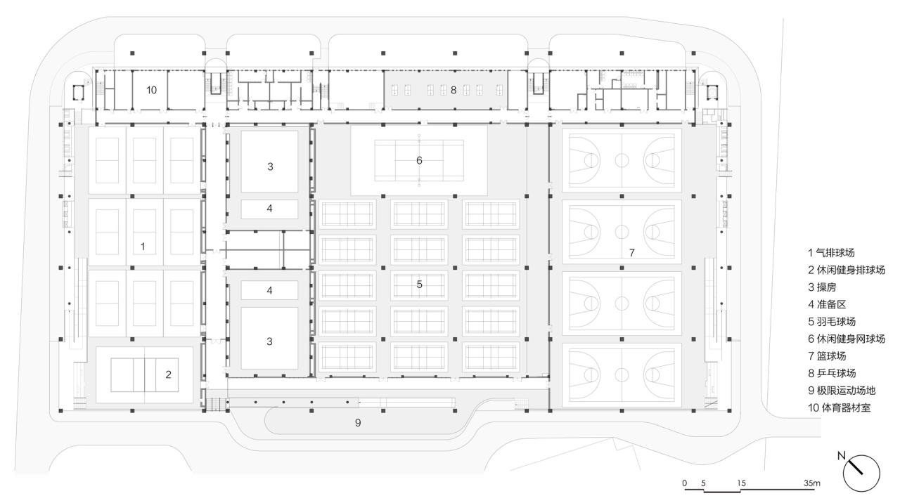 BIM建筑|绍兴文理学院风雨操场 / 浙江大学建筑设计研究院 BIM建筑|绍兴文理学院风雨操场 / 浙江大学建筑设计研究院