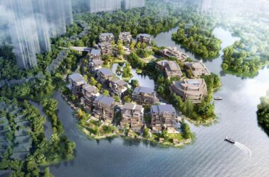BIM建筑|成都麓湖黑石岛:垂直五连墅 / 孟凡浩-line+建筑事务所-BIM建筑网