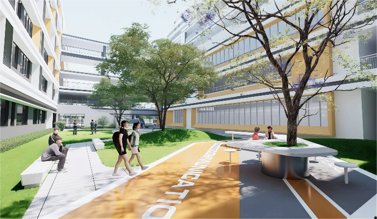 BIM建筑|绿色生态校园:华东师范大学附属顺德美的学校(二期)/ 睿住天元 BIM建筑|绿色生态校园:华东师范大学附属顺德美的学校(二期)/ 睿住天元