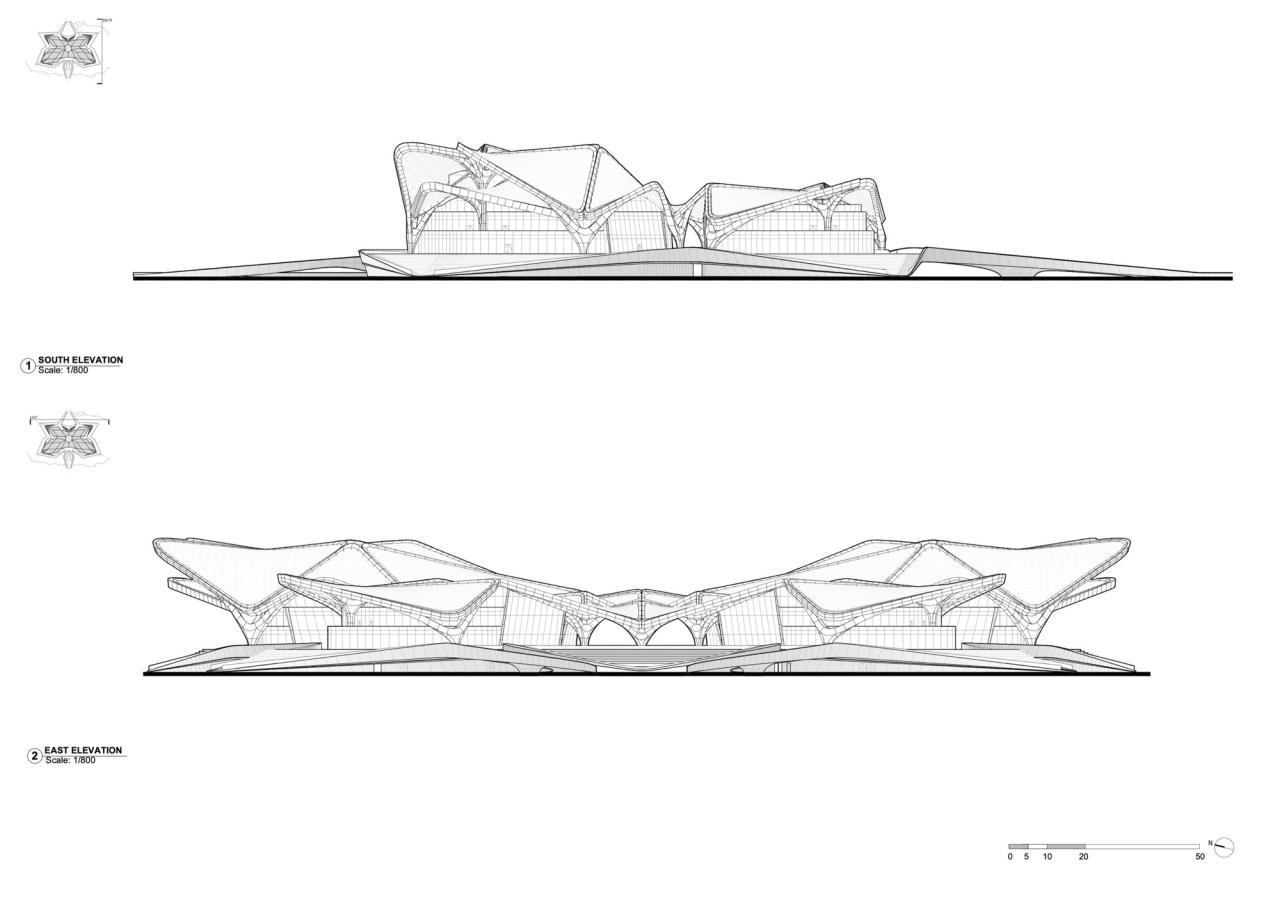 BIM建筑|珠海金湾市民艺术中心 / 扎哈·哈迪德建筑事务所 BIM建筑|珠海金湾市民艺术中心 / 扎哈·哈迪德建筑事务所
