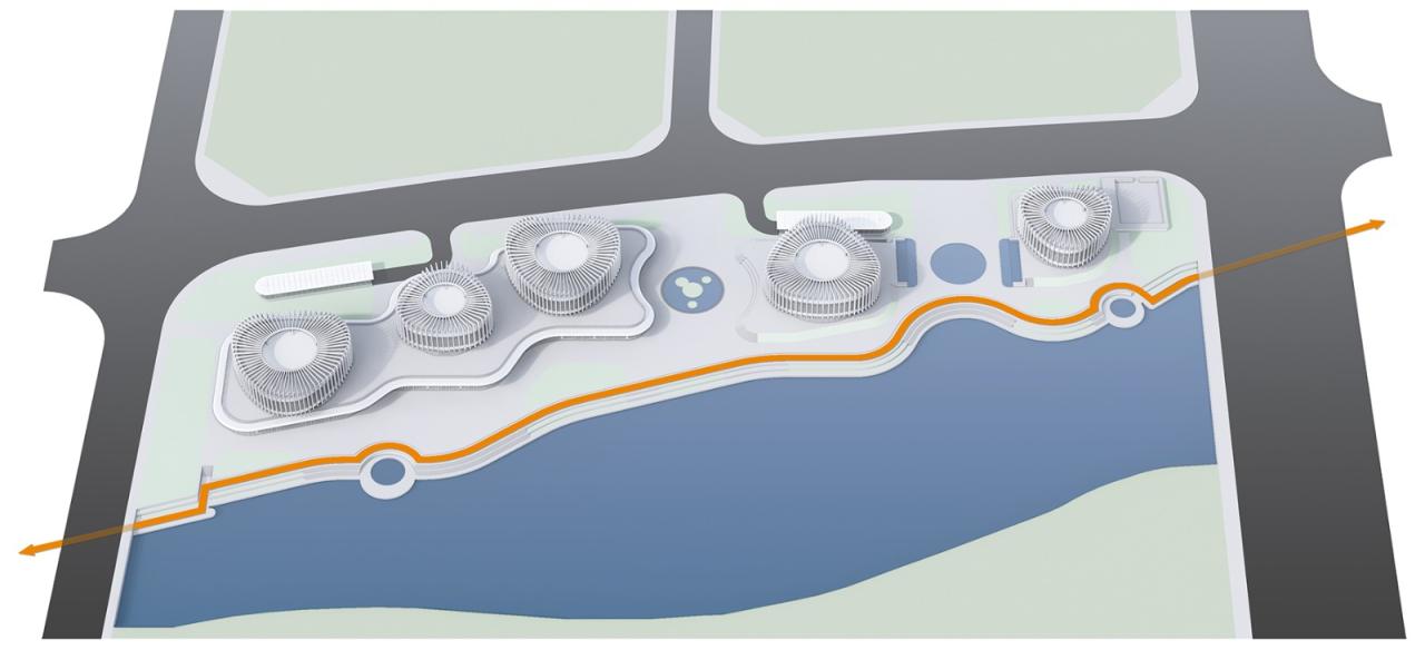 BIM建筑|兰花阁:九流渡滨河艺术街区 / UUA建筑师事务所 BIM建筑|兰花阁:九流渡滨河艺术街区 / UUA建筑师事务所