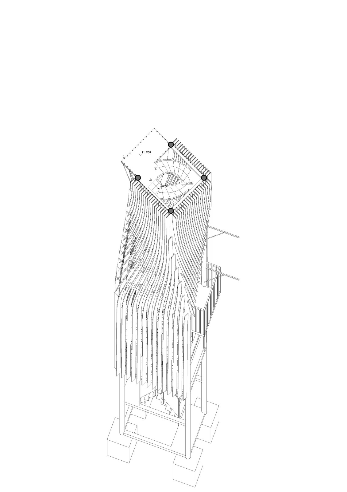 BIM建筑|扭转塔和螺旋站,上海海上的生态基础设施 / HCCH合尘建筑 BIM建筑|扭转塔和螺旋站,上海海上的生态基础设施 / HCCH合尘建筑