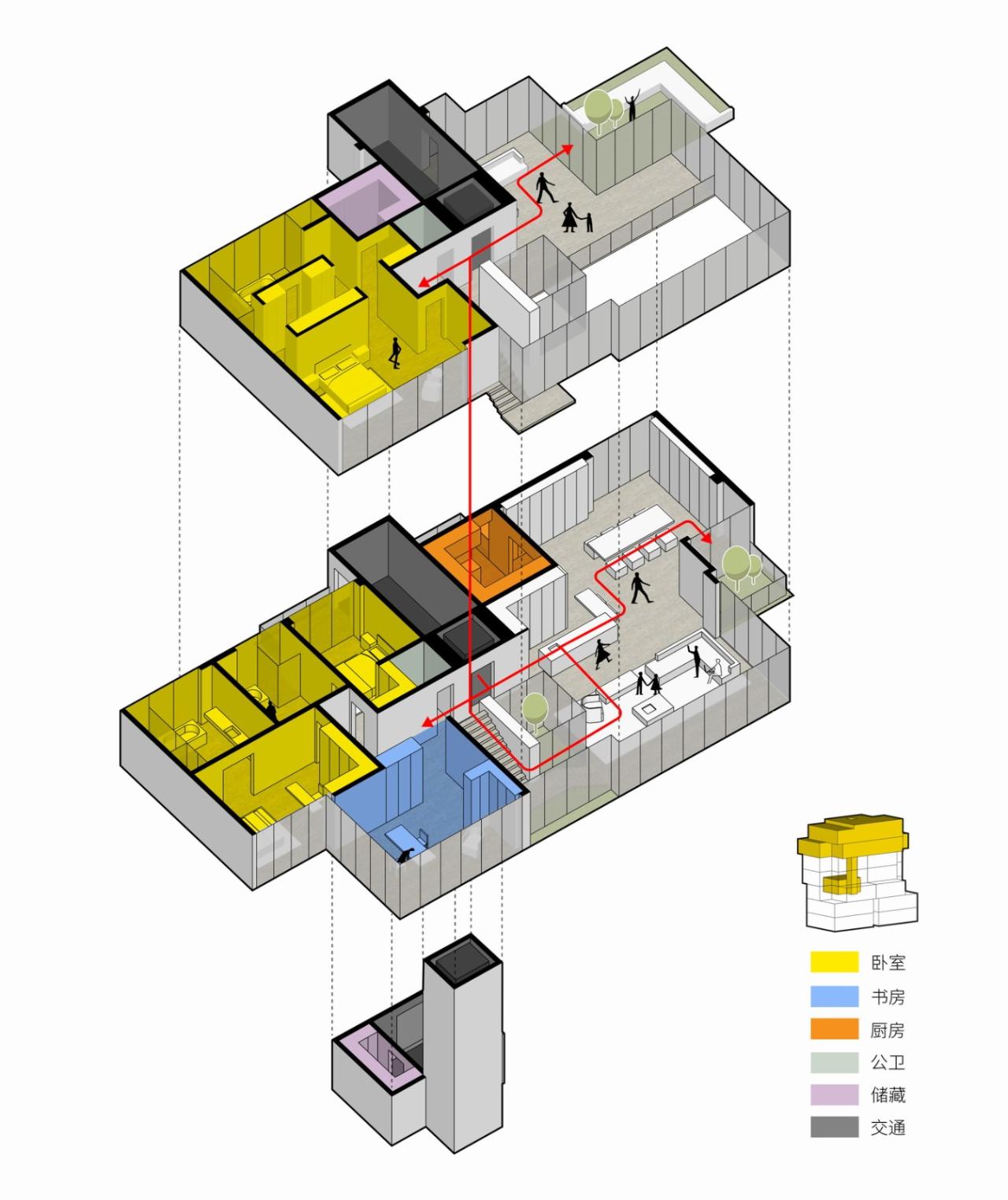 BIM建筑|成都麓湖黑石岛:垂直五连墅 / 孟凡浩-line+建筑事务所 BIM建筑|成都麓湖黑石岛:垂直五连墅 / 孟凡浩-line+建筑事务所