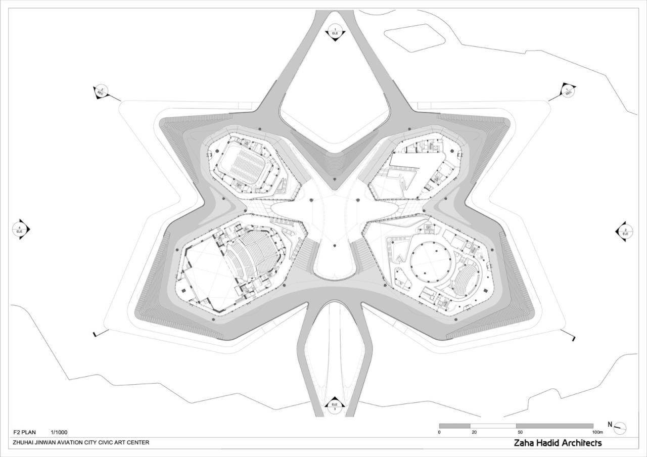 BIM建筑|珠海金湾市民艺术中心 / 扎哈·哈迪德建筑事务所 BIM建筑|珠海金湾市民艺术中心 / 扎哈·哈迪德建筑事务所