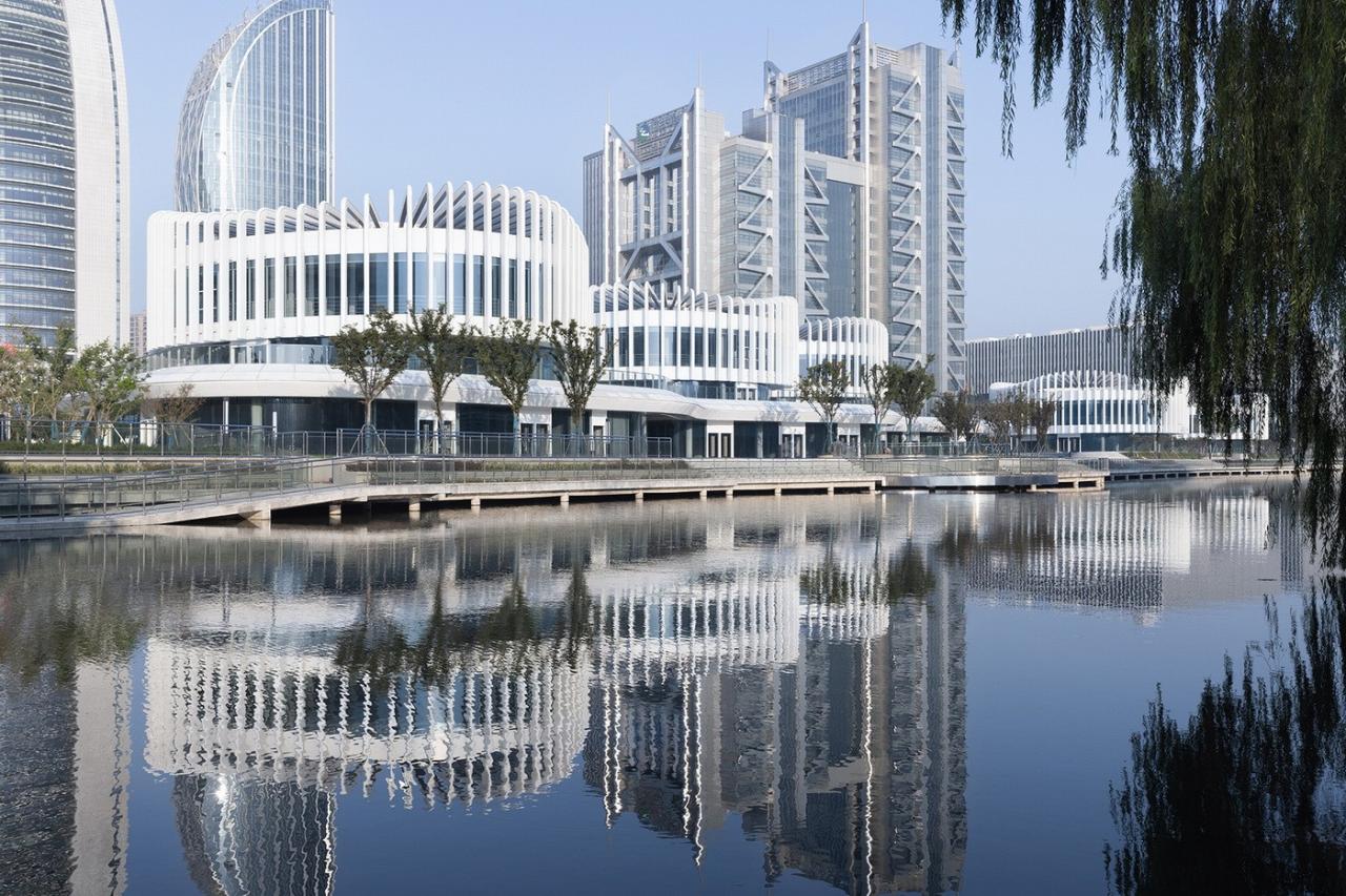 BIM建筑|兰花阁:九流渡滨河艺术街区 / UUA建筑师事务所 BIM建筑|兰花阁:九流渡滨河艺术街区 / UUA建筑师事务所