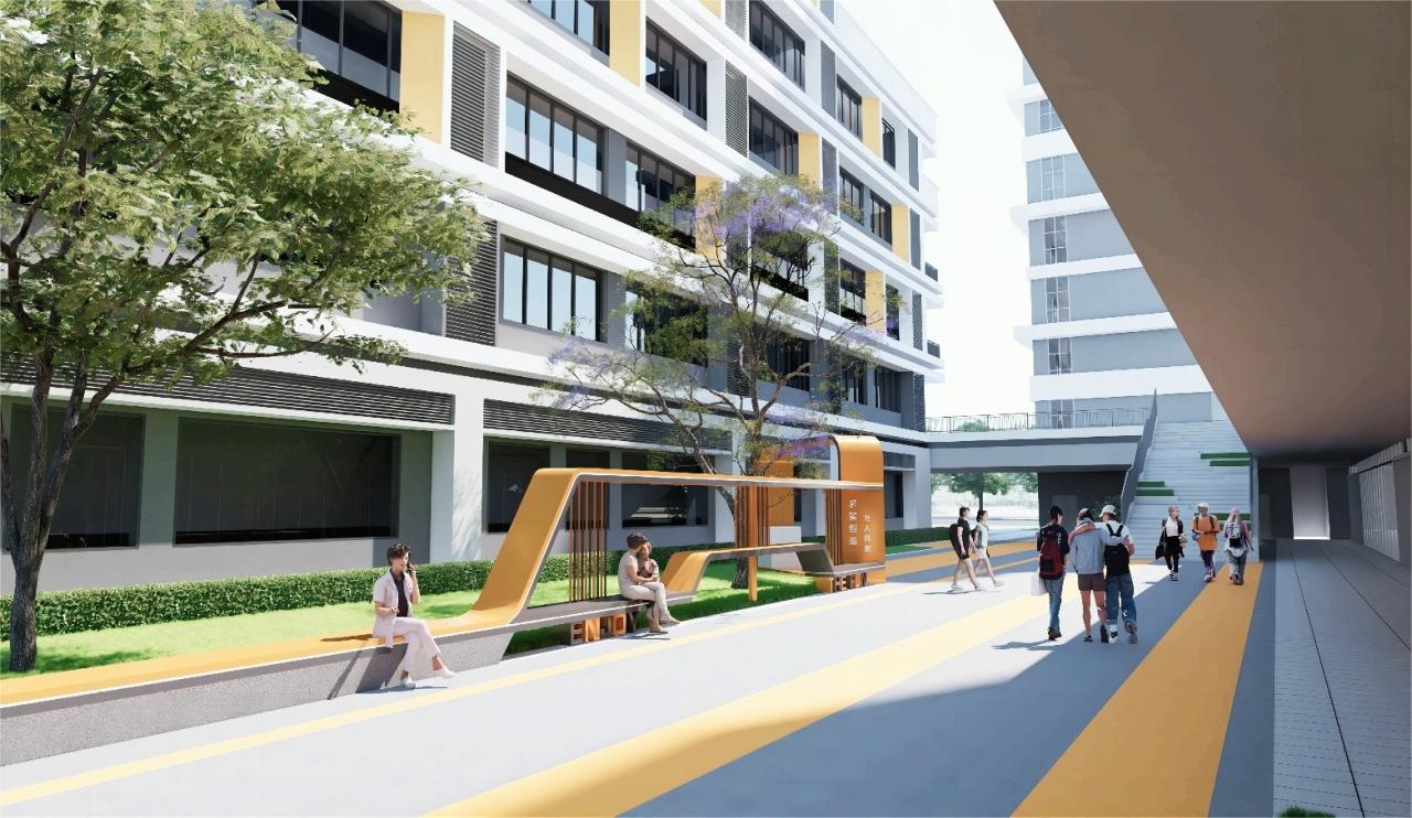 BIM建筑|绿色生态校园:华东师范大学附属顺德美的学校(二期)/ 睿住天元 BIM建筑|绿色生态校园:华东师范大学附属顺德美的学校(二期)/ 睿住天元