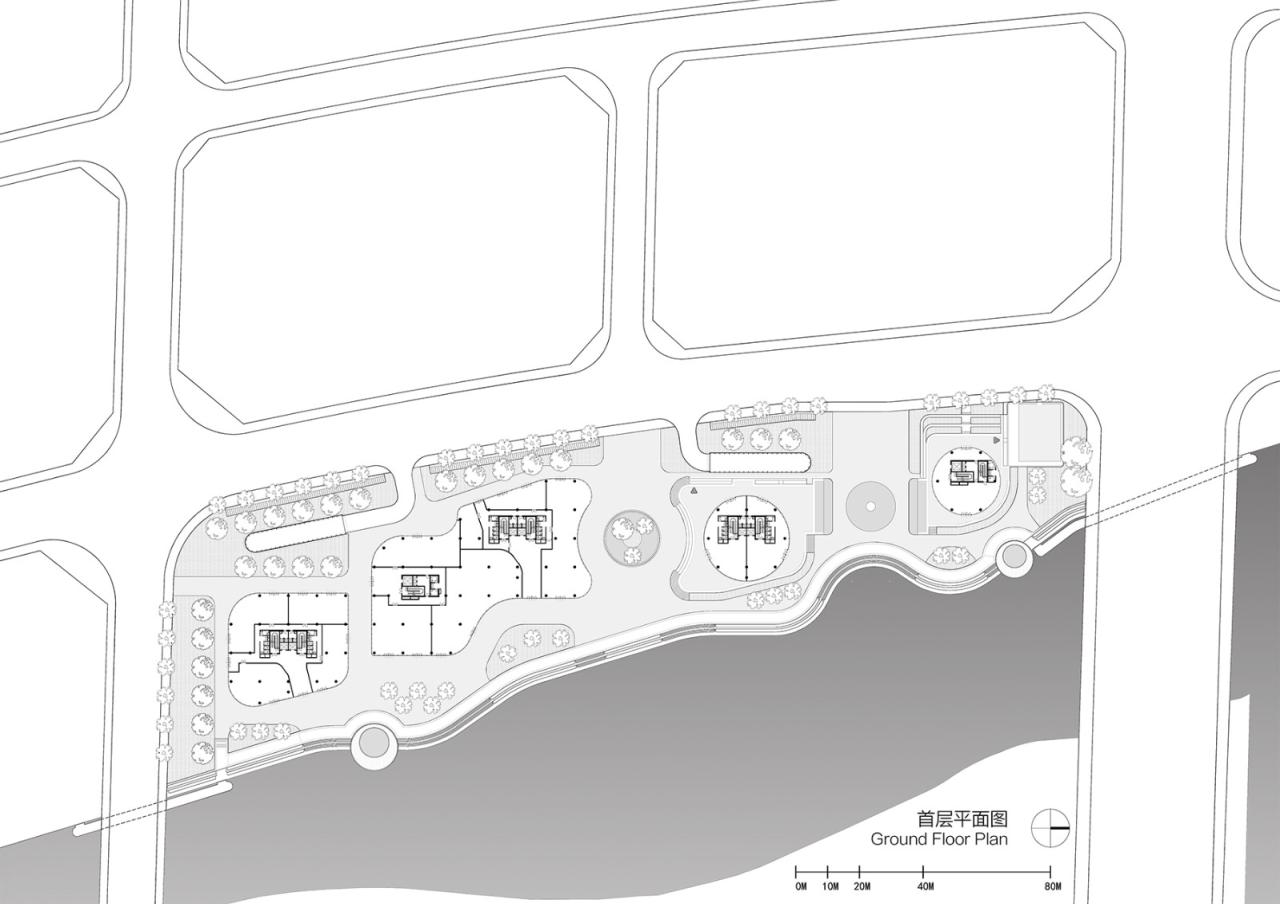 BIM建筑|兰花阁:九流渡滨河艺术街区 / UUA建筑师事务所 BIM建筑|兰花阁:九流渡滨河艺术街区 / UUA建筑师事务所