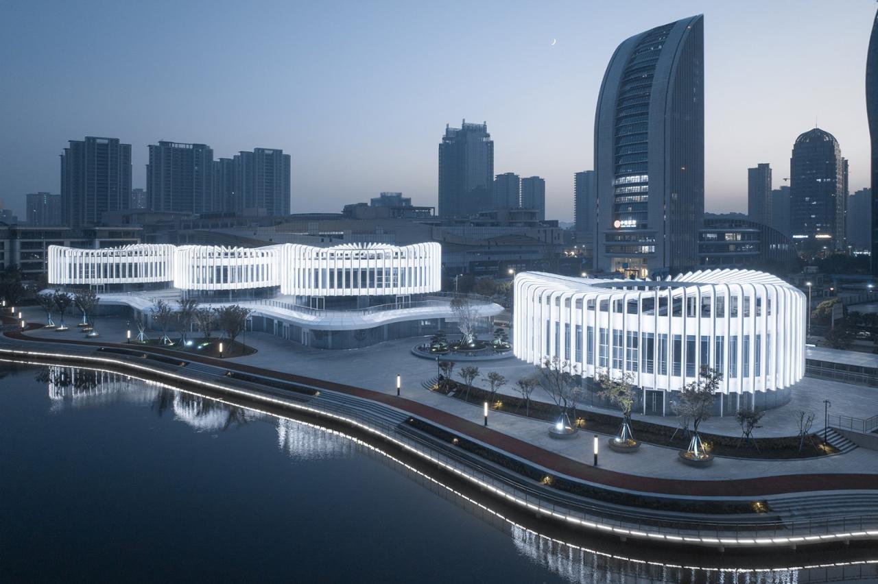 BIM建筑|兰花阁:九流渡滨河艺术街区 / UUA建筑师事务所 BIM建筑|兰花阁:九流渡滨河艺术街区 / UUA建筑师事务所