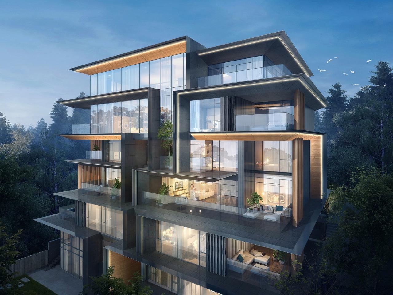 BIM建筑|成都麓湖黑石岛:垂直五连墅 / 孟凡浩-line+建筑事务所 BIM建筑|成都麓湖黑石岛:垂直五连墅 / 孟凡浩-line+建筑事务所