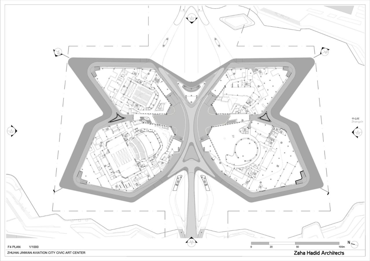 BIM建筑|珠海金湾市民艺术中心 / 扎哈·哈迪德建筑事务所 BIM建筑|珠海金湾市民艺术中心 / 扎哈·哈迪德建筑事务所