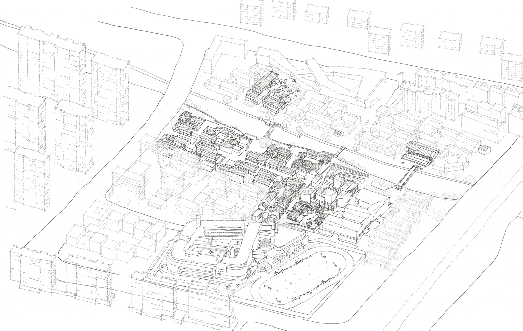 BIM建筑|祥符桥传统风貌街区:市井复兴与街区活化 / goa大象设计 BIM建筑|祥符桥传统风貌街区:市井复兴与街区活化 / goa大象设计
