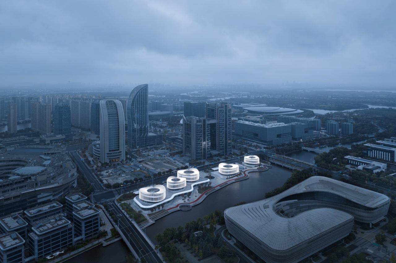 BIM建筑|兰花阁:九流渡滨河艺术街区 / UUA建筑师事务所 BIM建筑|兰花阁:九流渡滨河艺术街区 / UUA建筑师事务所