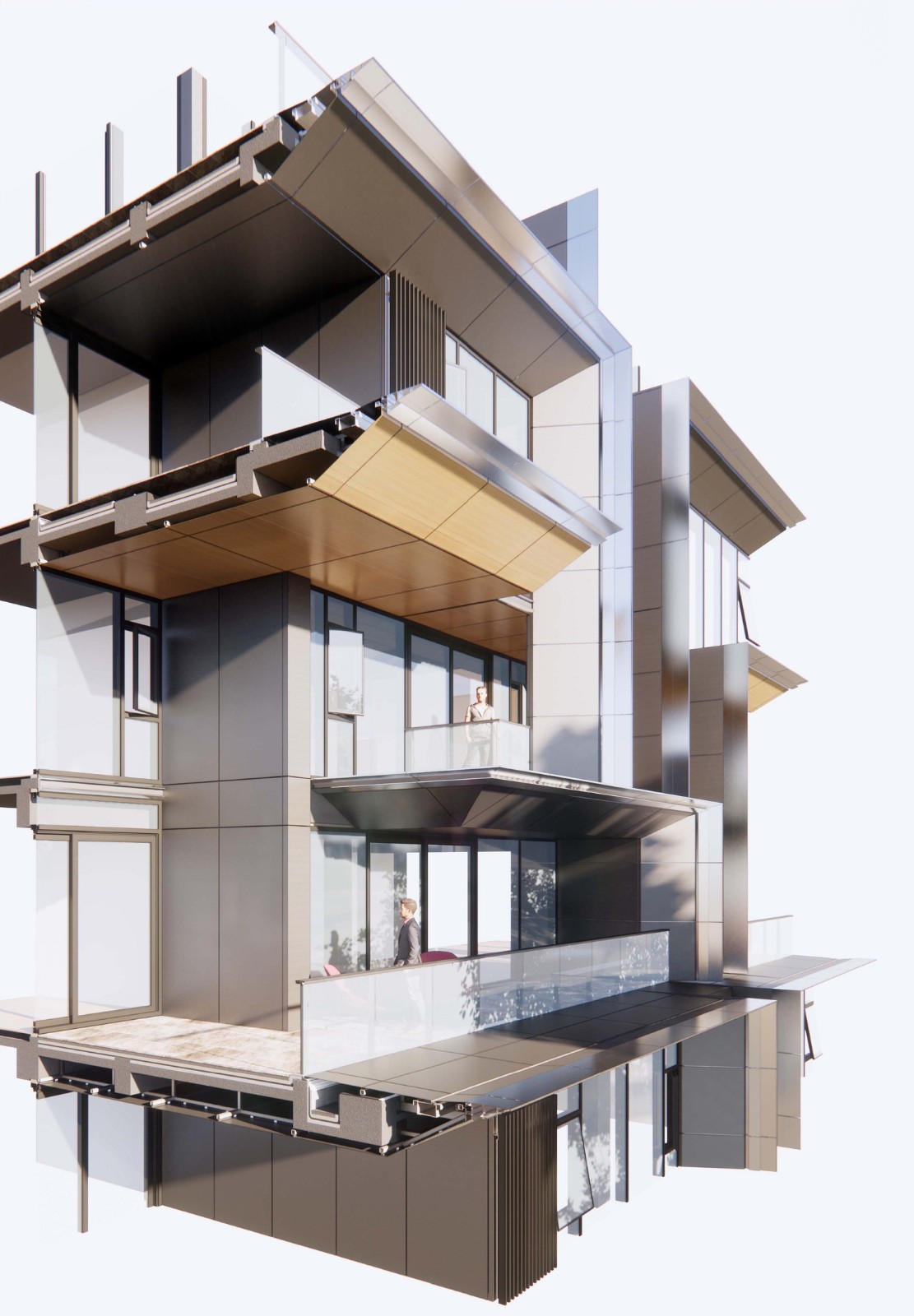 BIM建筑|成都麓湖黑石岛:垂直五连墅 / 孟凡浩-line+建筑事务所 BIM建筑|成都麓湖黑石岛:垂直五连墅 / 孟凡浩-line+建筑事务所