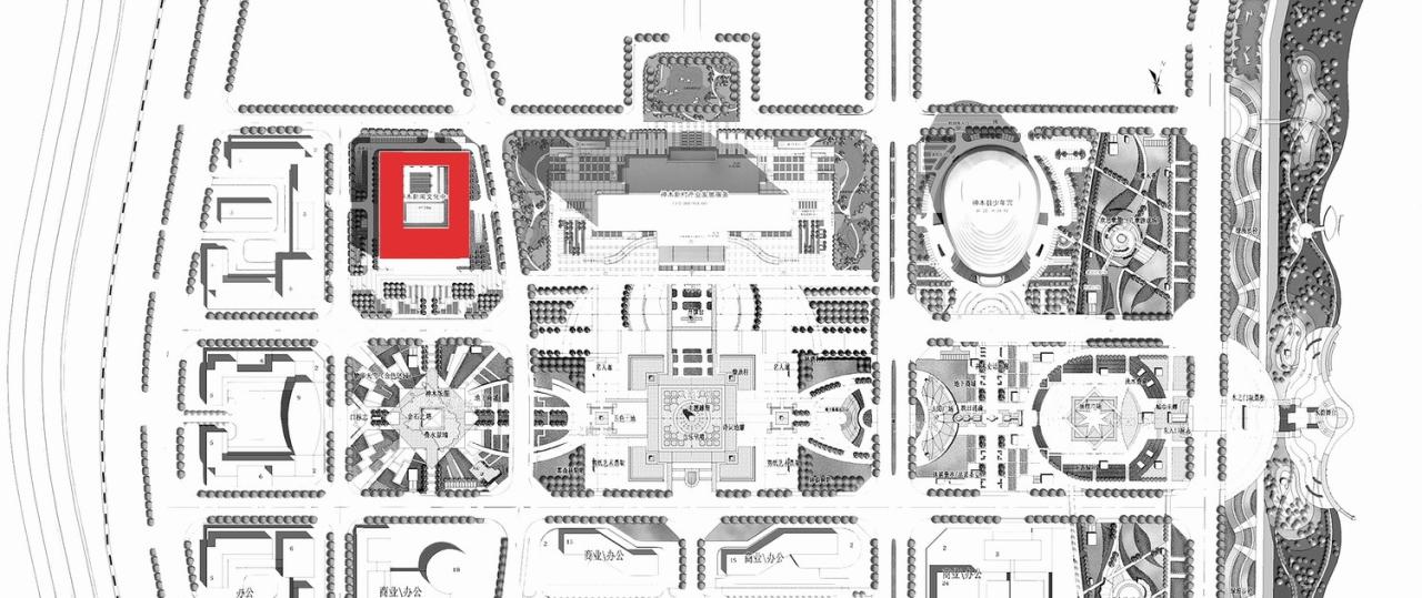 BIM建筑|神木新闻文化中心 / 中科院建筑设计研究院有限公司 BIM建筑|神木新闻文化中心 / 中科院建筑设计研究院有限公司