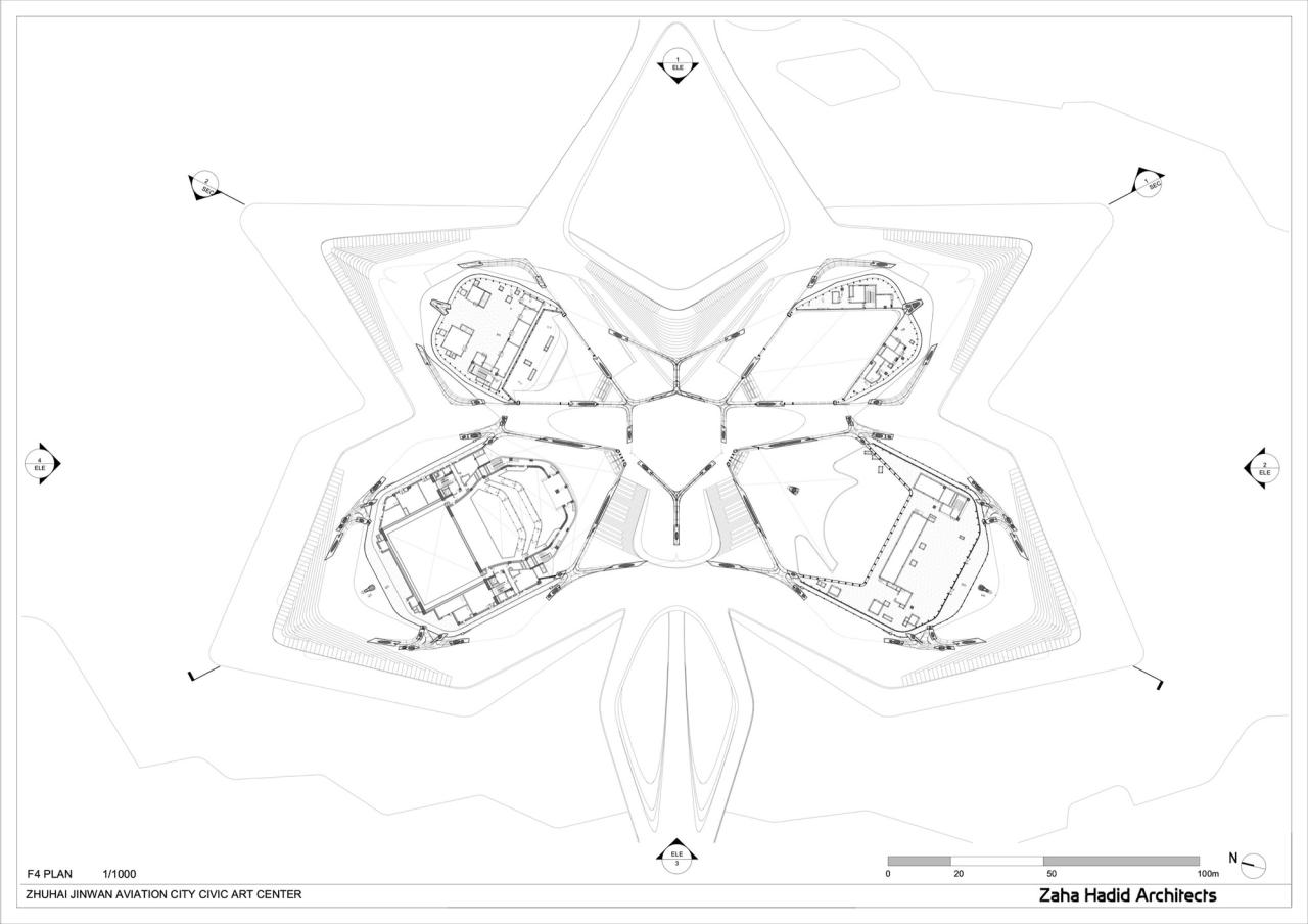 BIM建筑|珠海金湾市民艺术中心 / 扎哈·哈迪德建筑事务所 BIM建筑|珠海金湾市民艺术中心 / 扎哈·哈迪德建筑事务所