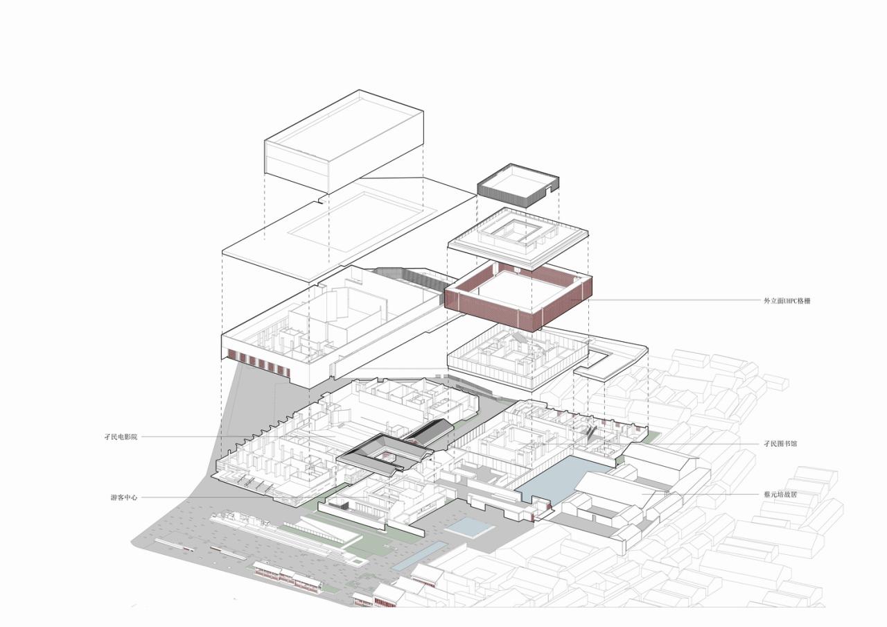 BIM建筑|蔡元培广场及孑民图书馆 / 浙江大学建筑设计研究院 BIM建筑|蔡元培广场及孑民图书馆 / 浙江大学建筑设计研究院