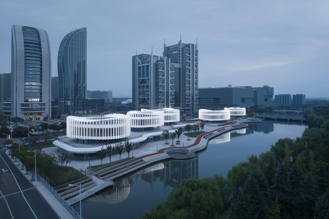 BIM建筑|兰花阁:九流渡滨河艺术街区 / UUA建筑师事务所 BIM建筑|兰花阁:九流渡滨河艺术街区 / UUA建筑师事务所