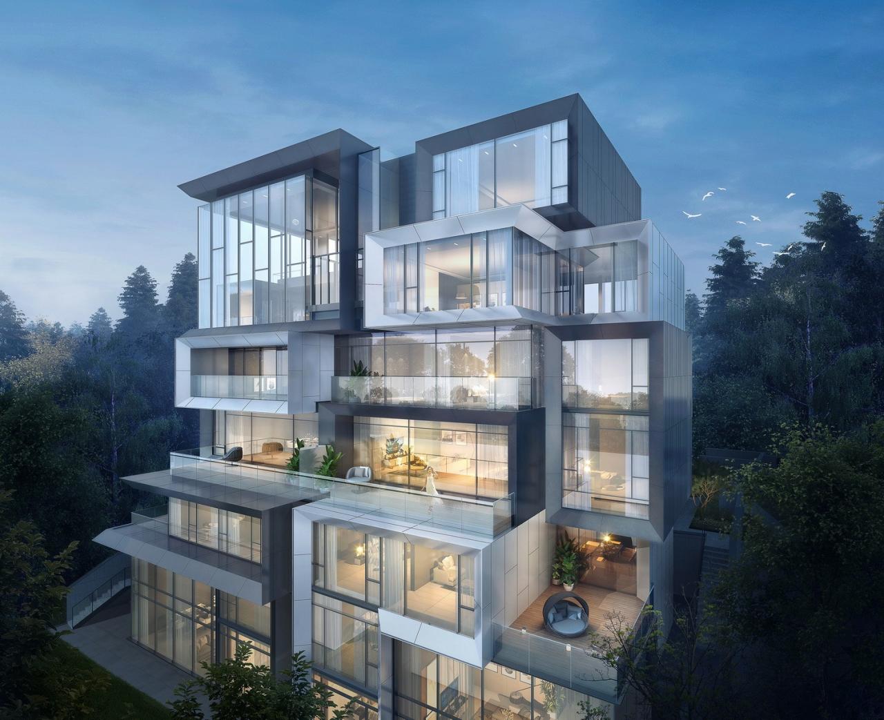BIM建筑|成都麓湖黑石岛:垂直五连墅 / 孟凡浩-line+建筑事务所 BIM建筑|成都麓湖黑石岛:垂直五连墅 / 孟凡浩-line+建筑事务所