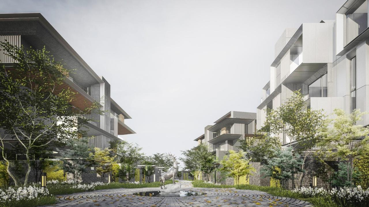 BIM建筑|成都麓湖黑石岛:垂直五连墅 / 孟凡浩-line+建筑事务所 BIM建筑|成都麓湖黑石岛:垂直五连墅 / 孟凡浩-line+建筑事务所