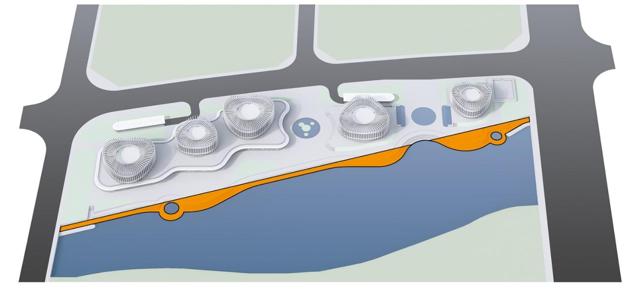 BIM建筑|兰花阁:九流渡滨河艺术街区 / UUA建筑师事务所 BIM建筑|兰花阁:九流渡滨河艺术街区 / UUA建筑师事务所