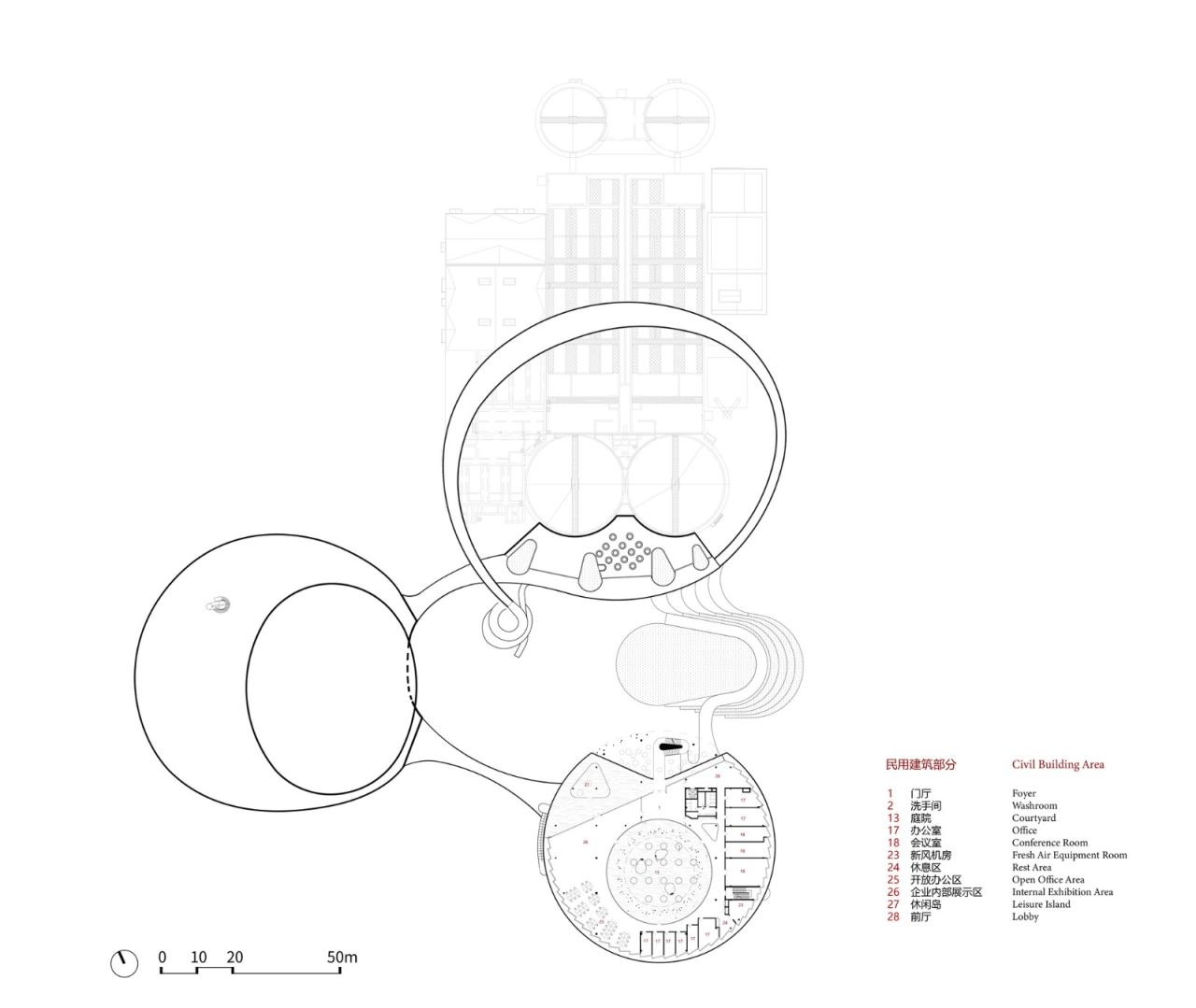 BIM建筑|宜兴城市污水资源概念厂 / 清华院 素朴工作室 BIM建筑|宜兴城市污水资源概念厂 / 清华院 素朴工作室