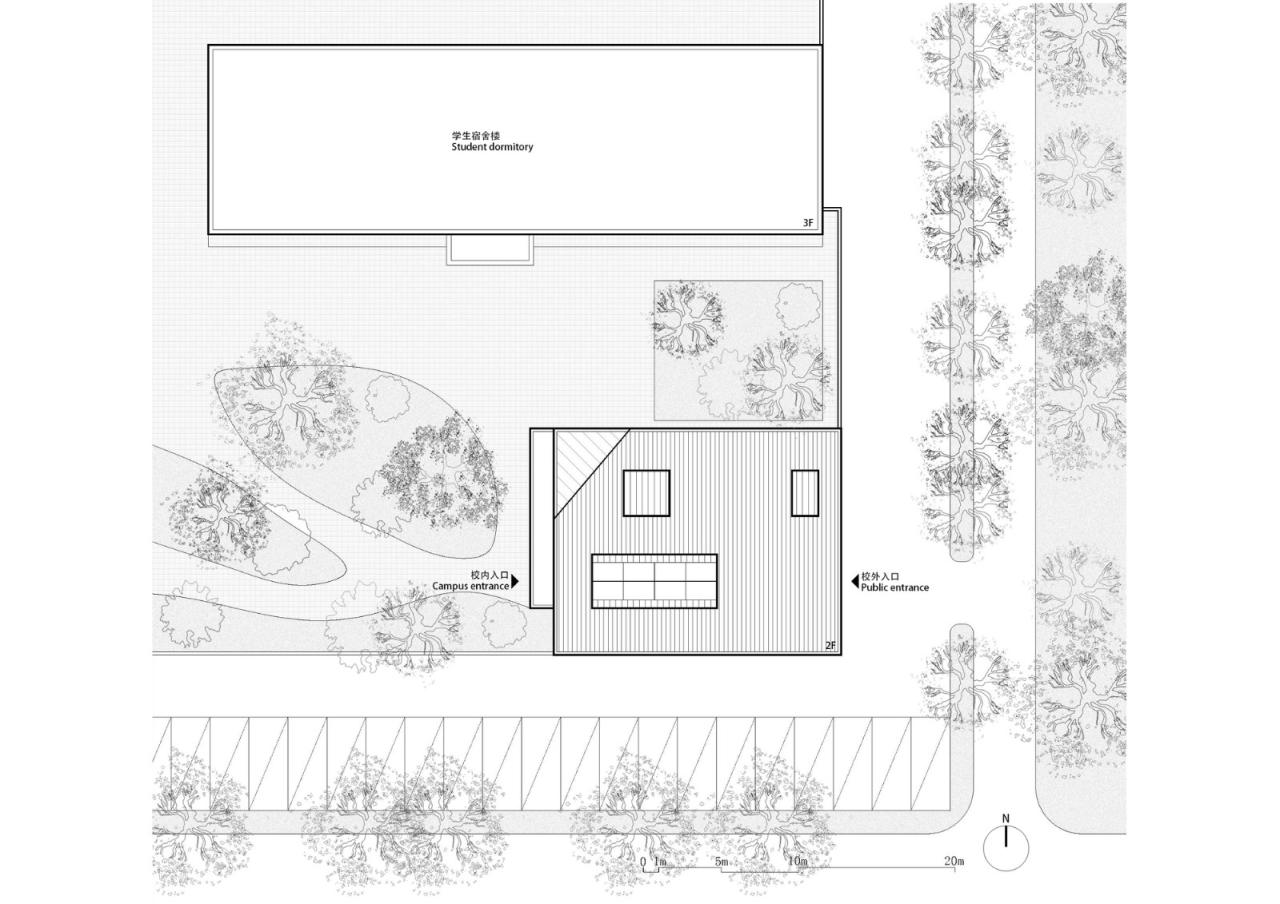 BIM建筑|陕西希望工程校园图书馆2.0 / 垣建筑 BIM建筑|陕西希望工程校园图书馆2.0 / 垣建筑