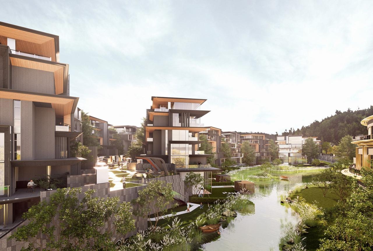 BIM建筑|成都麓湖黑石岛:垂直五连墅 / 孟凡浩-line+建筑事务所 BIM建筑|成都麓湖黑石岛:垂直五连墅 / 孟凡浩-line+建筑事务所