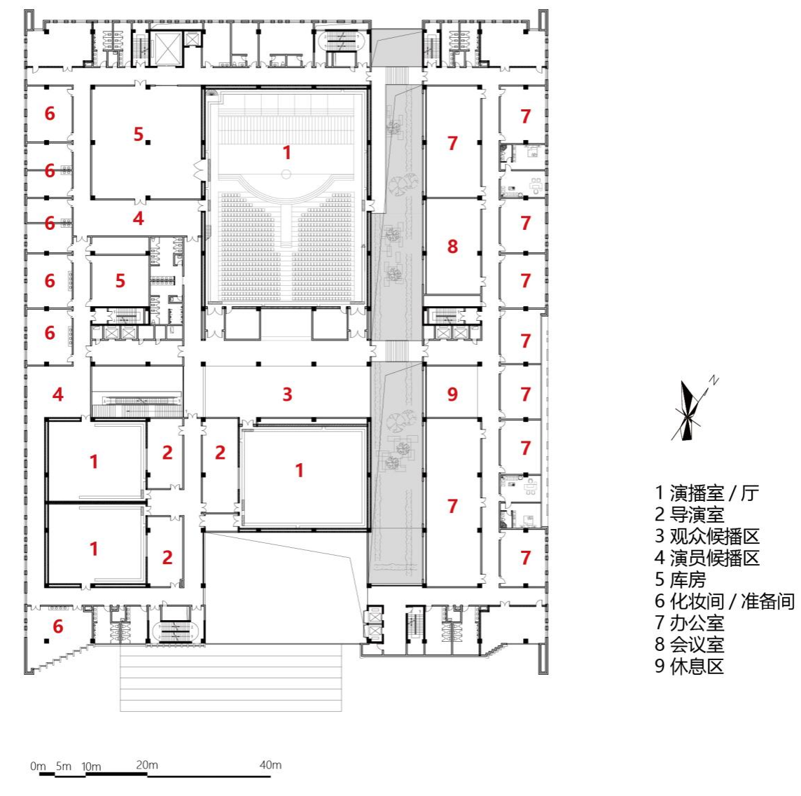 BIM建筑|神木新闻文化中心 / 中科院建筑设计研究院有限公司 BIM建筑|神木新闻文化中心 / 中科院建筑设计研究院有限公司
