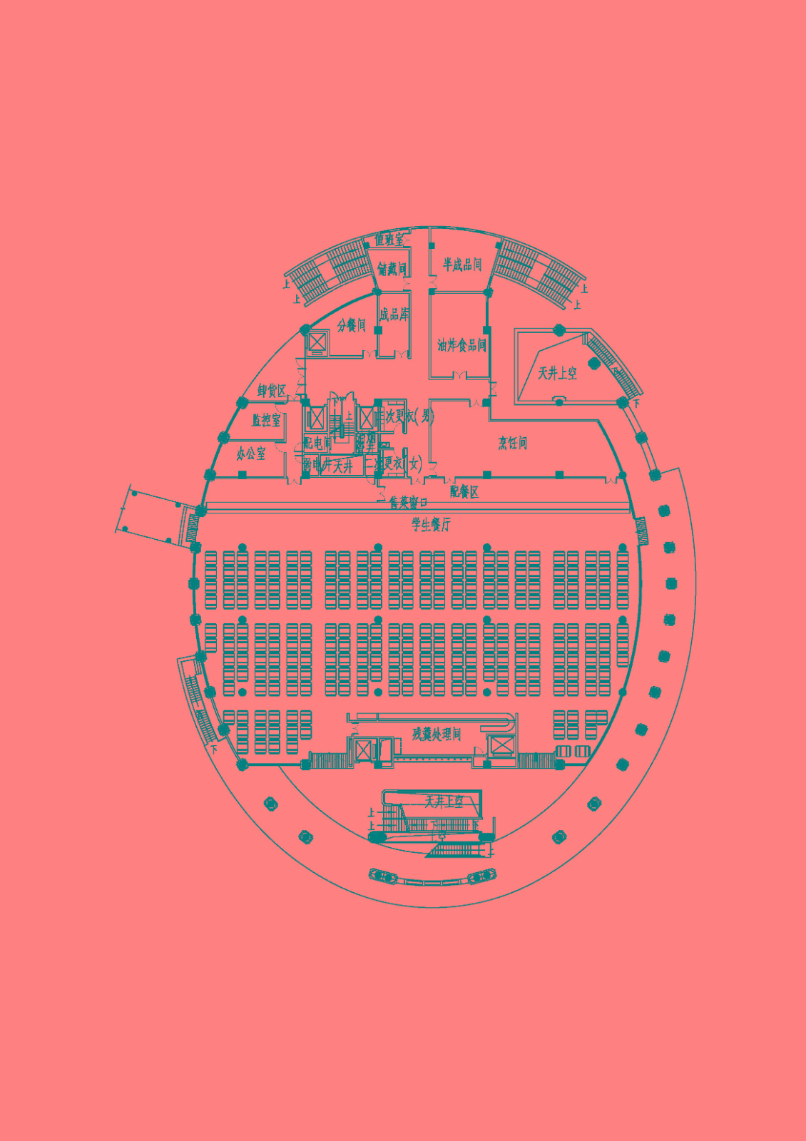 BIM建筑|厦门大学翔安校区中部学生食堂(思源餐厅)/ 厦门大学建筑设计研究院有限公司(AUAD) BIM建筑|厦门大学翔安校区中部学生食堂(思源餐厅)/ 厦门大学建筑设计研究院有限公司(AUAD)