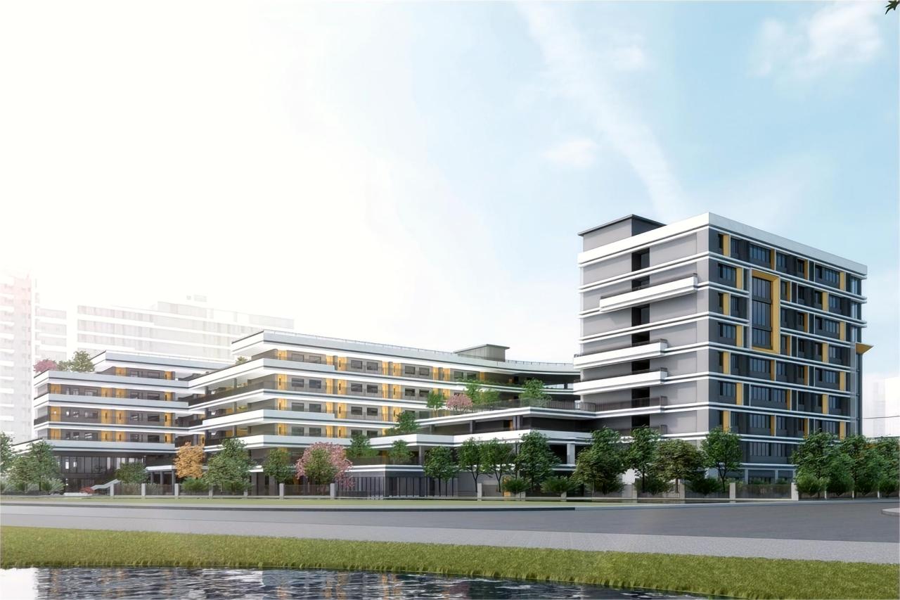 BIM建筑|绿色生态校园:华东师范大学附属顺德美的学校(二期)/ 睿住天元 BIM建筑|绿色生态校园:华东师范大学附属顺德美的学校(二期)/ 睿住天元