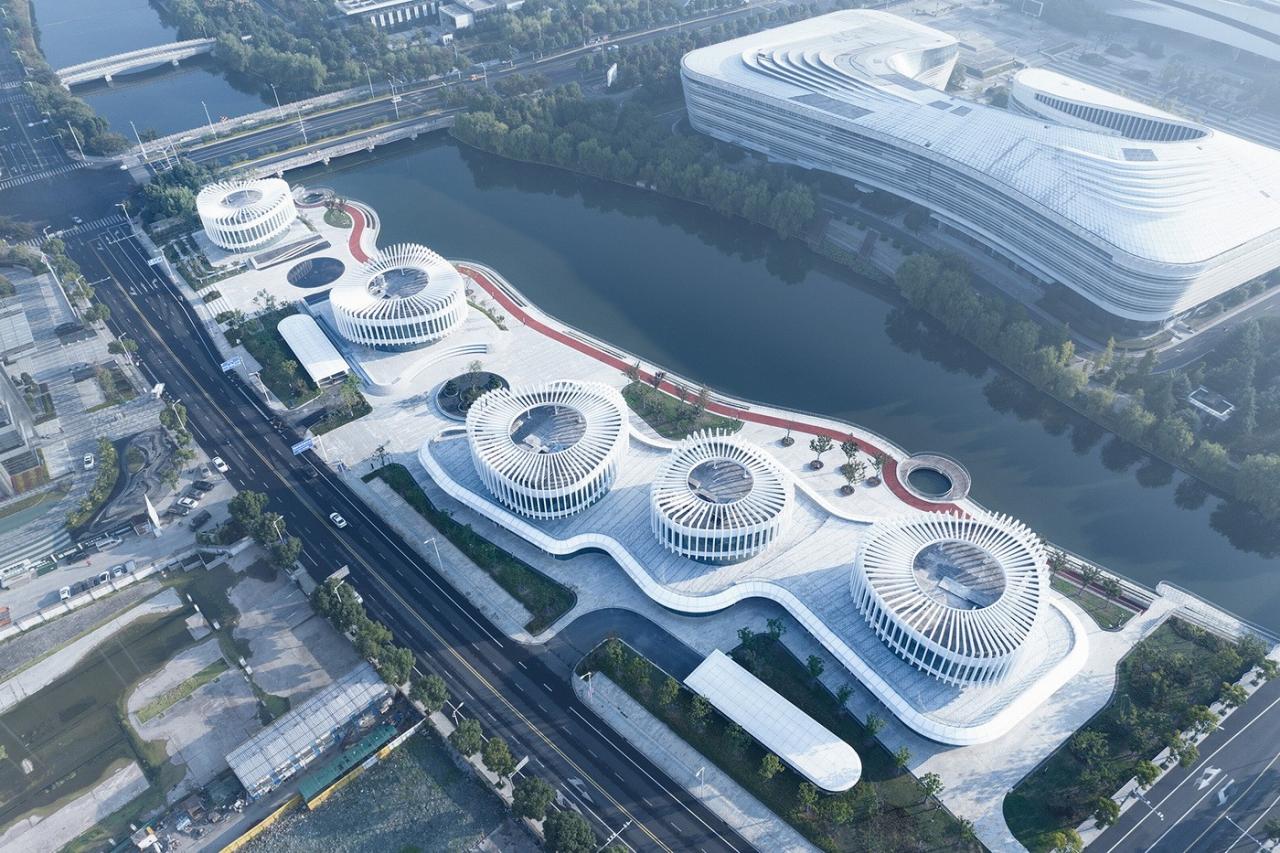 BIM建筑|兰花阁:九流渡滨河艺术街区 / UUA建筑师事务所 BIM建筑|兰花阁:九流渡滨河艺术街区 / UUA建筑师事务所
