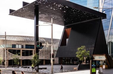 BIM建筑|阿贾耶和博伊德设计悉尼广场巨型雨棚-BIM建筑网