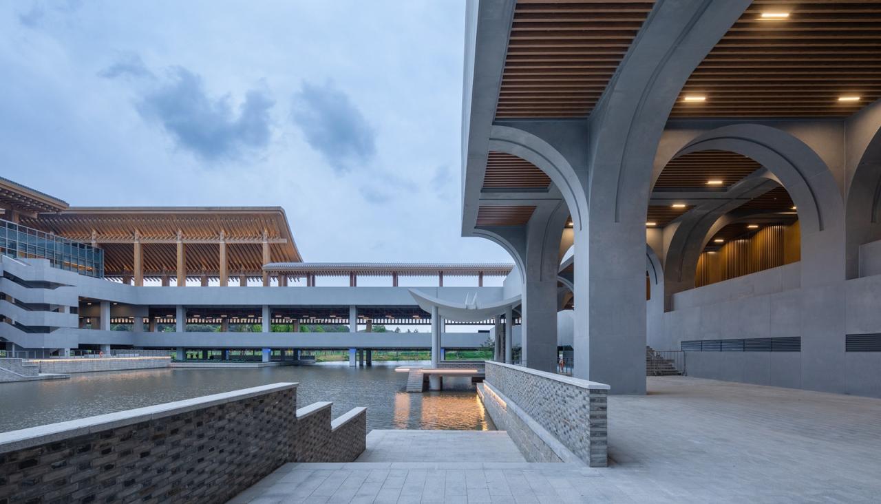 BIM建筑|稻田与廊桥 - 宁波国际会议中心 / 汤桦建筑设计 BIM建筑|稻田与廊桥 - 宁波国际会议中心 / 汤桦建筑设计