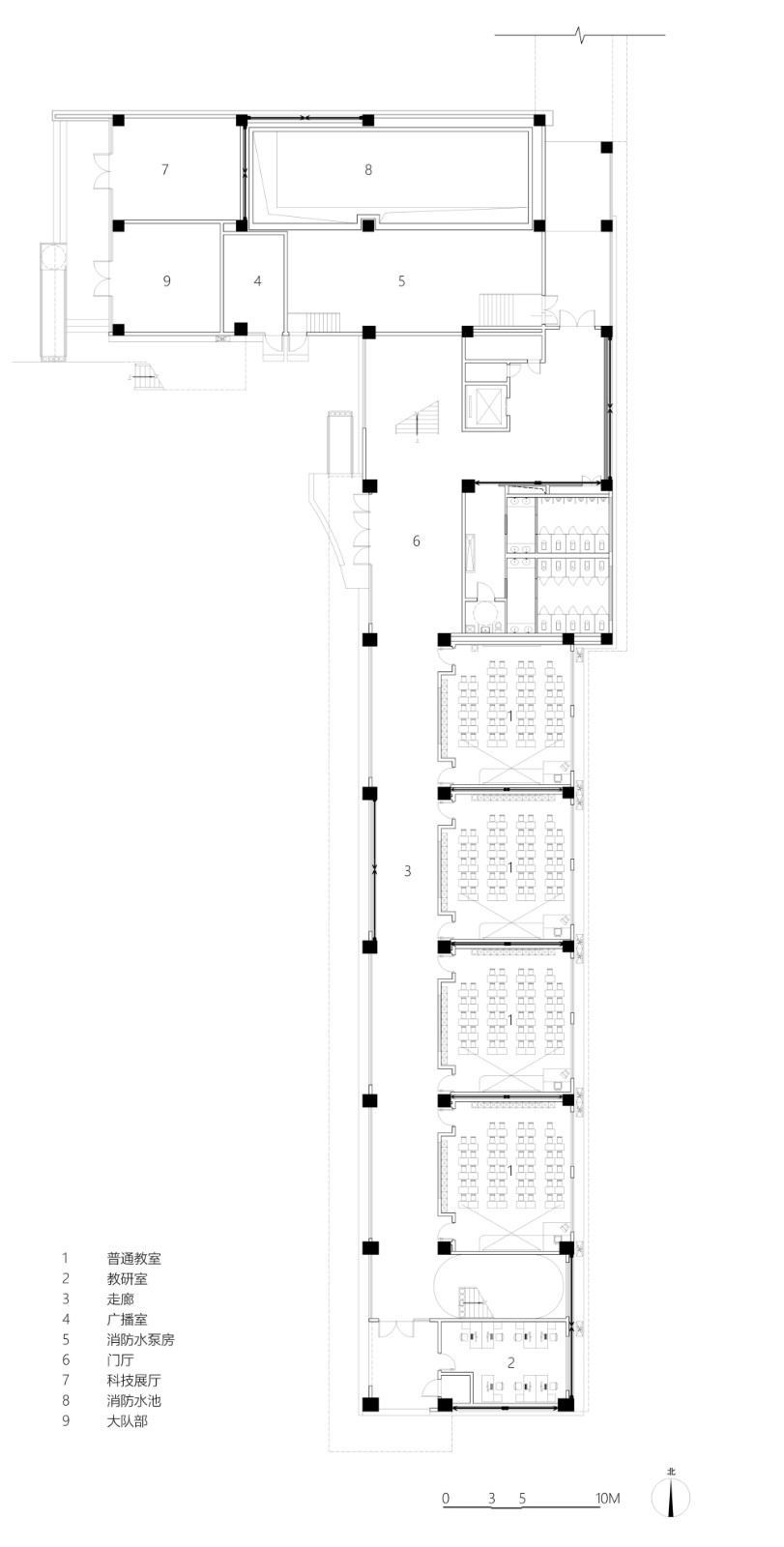 BIM建筑|西安市未央路小学综合楼 / 中国建筑西北设计研究院 屈培青工作室 BIM建筑|西安市未央路小学综合楼 / 中国建筑西北设计研究院 屈培青工作室