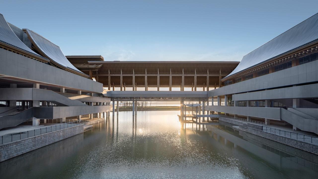 BIM建筑|稻田与廊桥 - 宁波国际会议中心 / 汤桦建筑设计 BIM建筑|稻田与廊桥 - 宁波国际会议中心 / 汤桦建筑设计