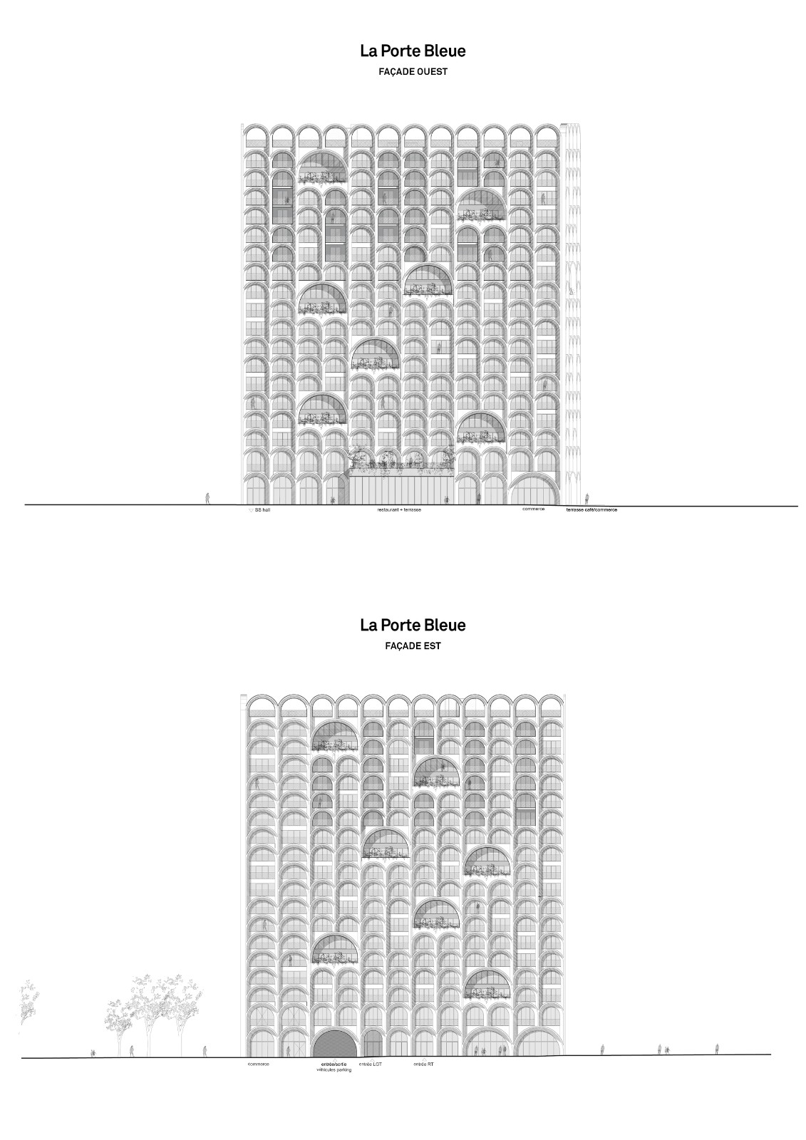 BIM建筑|414 个拱顶,‘蓝色之门’住宅 / PietriArchitectes BIM建筑|414 个拱顶,‘蓝色之门’住宅 / PietriArchitectes