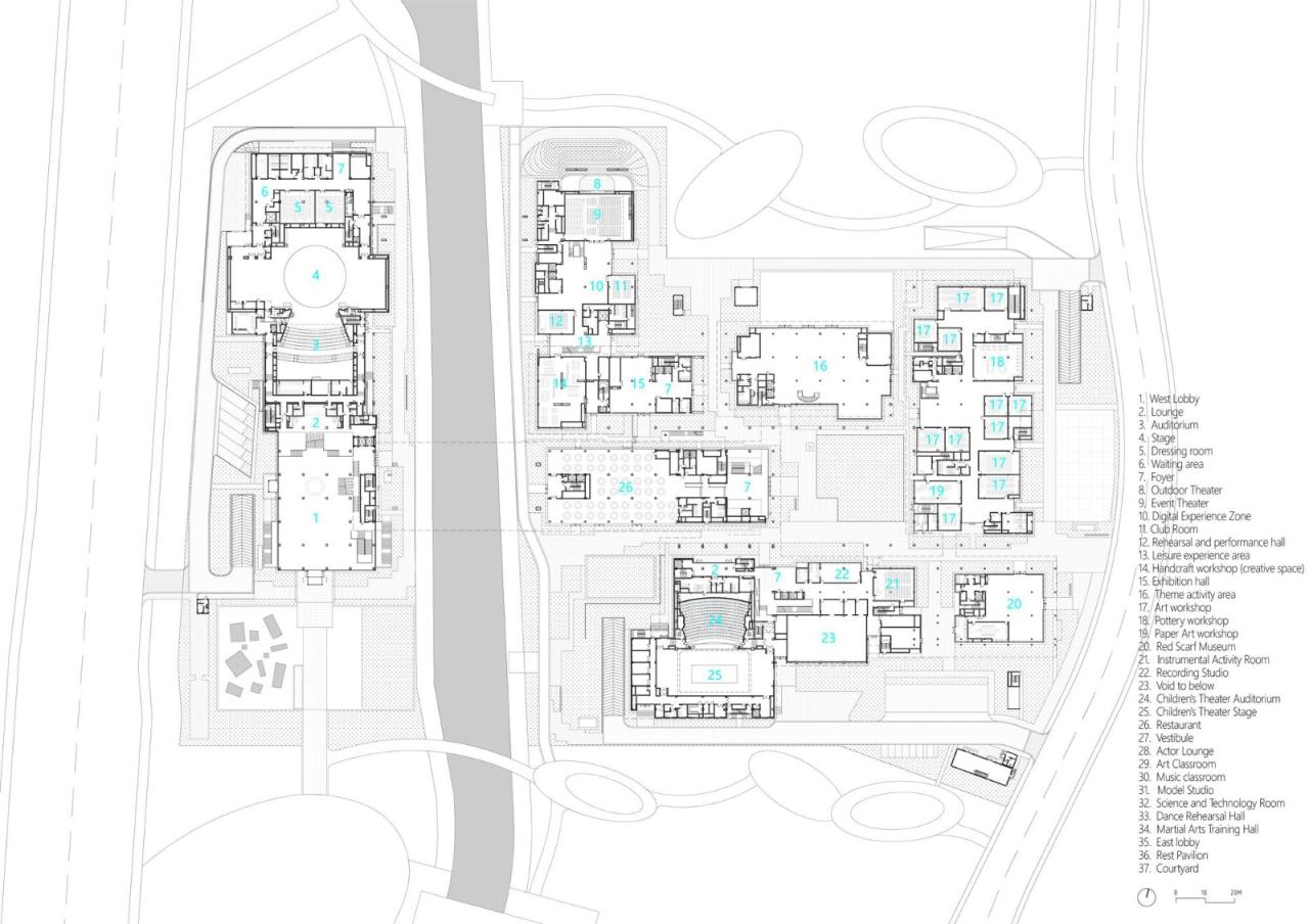 BIM建筑|浦东新区青少年活动中心和群众艺术馆 / 山水秀建筑事务所 BIM建筑|浦东新区青少年活动中心和群众艺术馆 / 山水秀建筑事务所