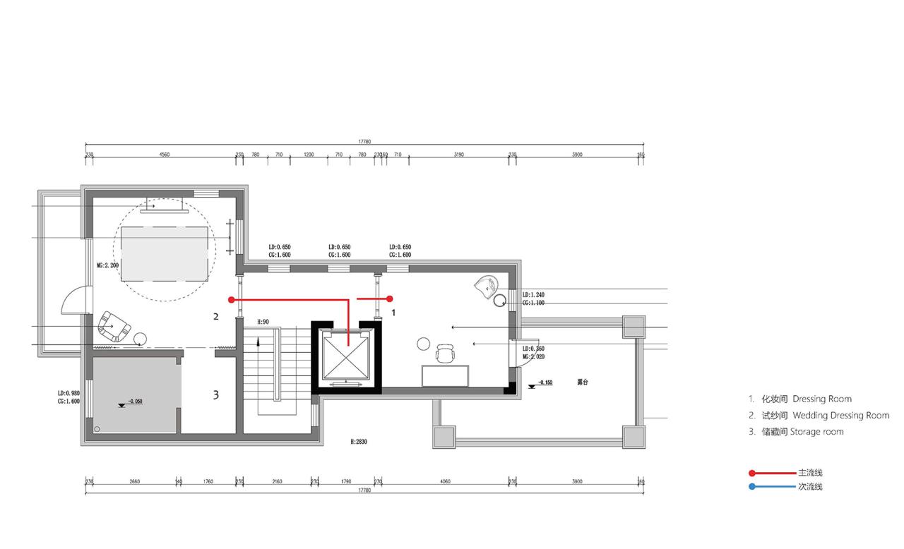 BIM建筑|LAN Bridal婚纱集合店 / WUMICHI伍米尺建筑设计 BIM建筑|LAN Bridal婚纱集合店 / WUMICHI伍米尺建筑设计